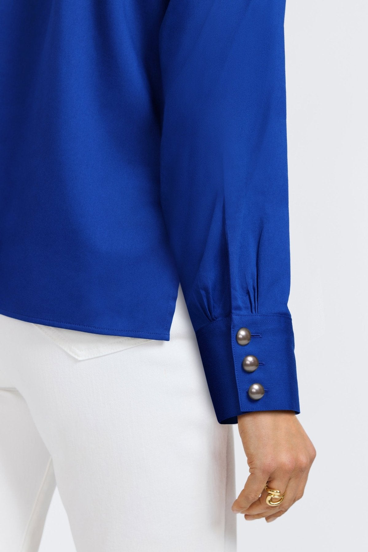 Pearl No Iron Stretch Matte Sateen Long Sleeve Shirt