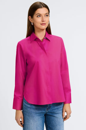 Pearl No Iron Stretch Matte Sateen Long Sleeve Shirt