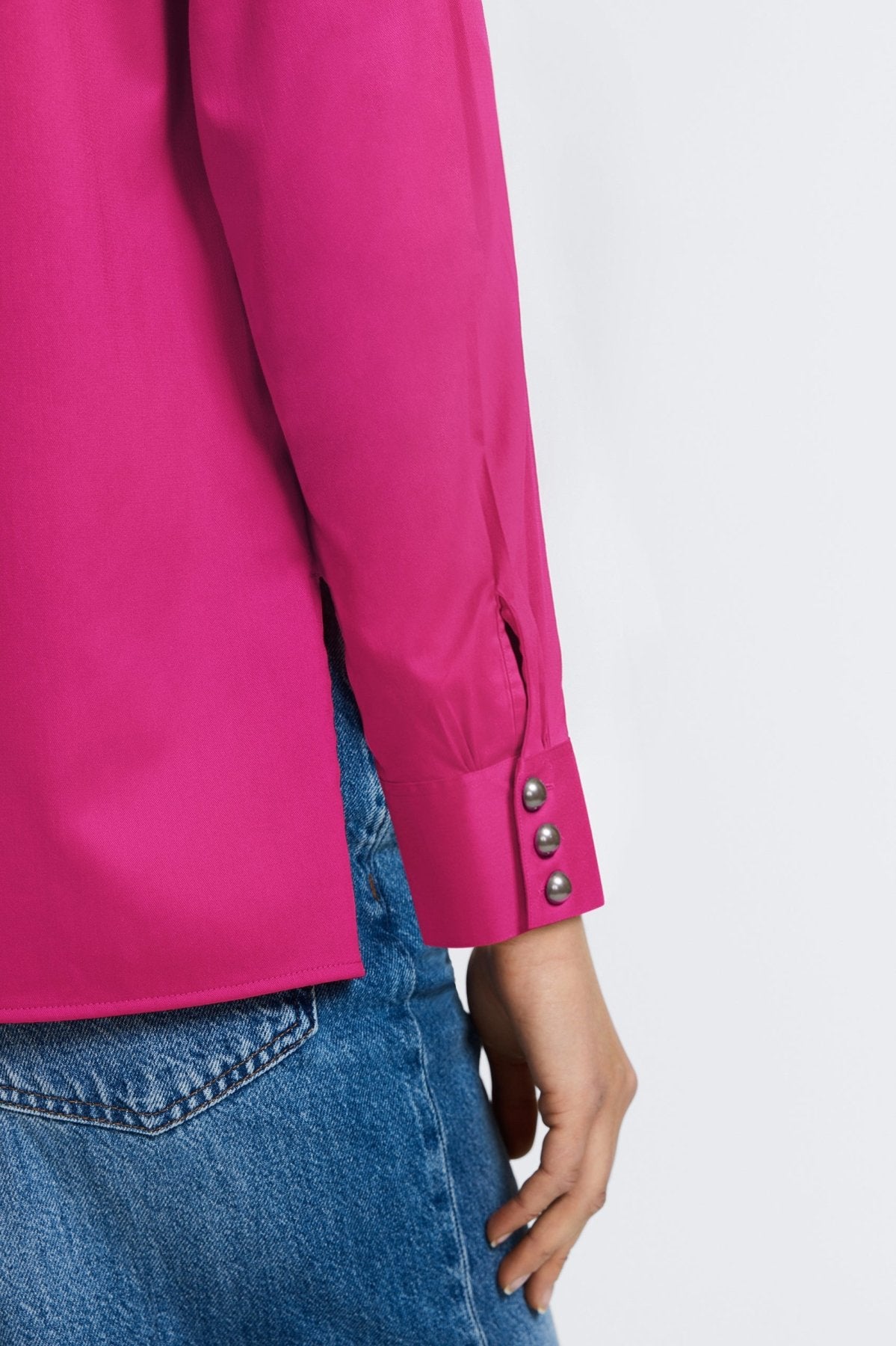 Pearl No Iron Stretch Matte Sateen Long Sleeve Shirt