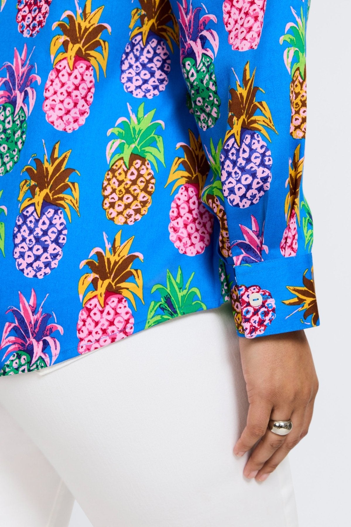 Zoey Plus Pineapple Long Sleeve Shirt