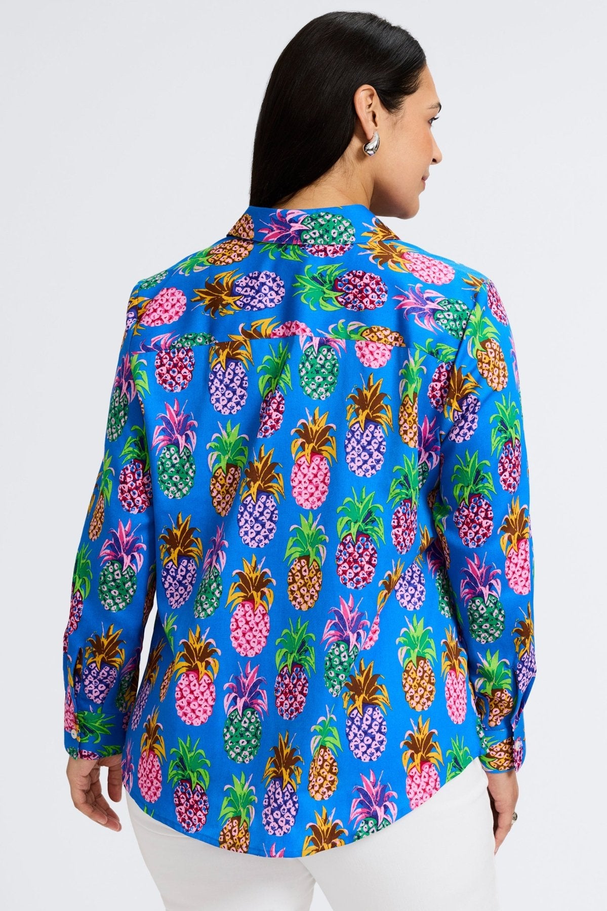 Zoey Plus Pineapple Long Sleeve Shirt