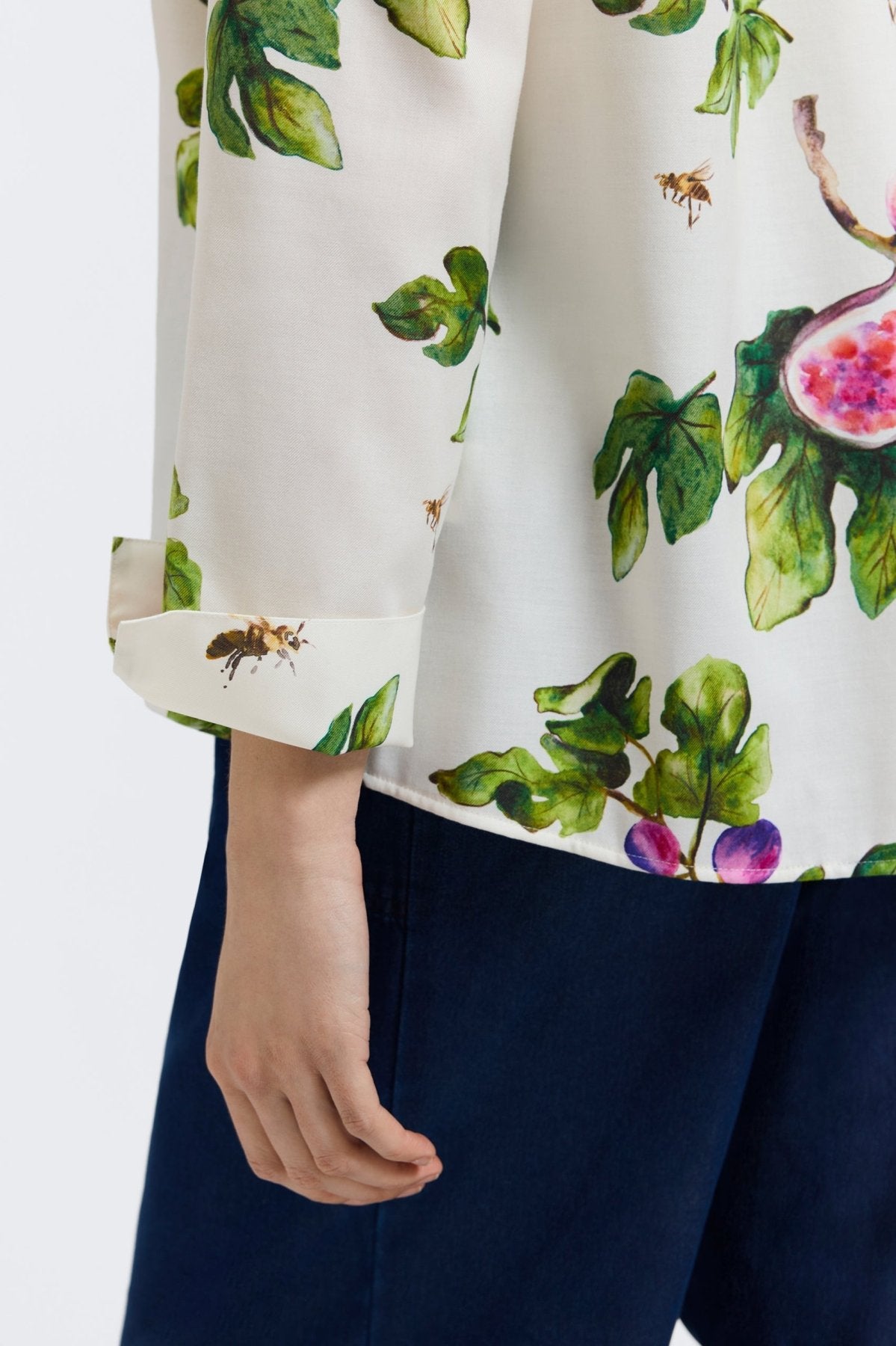 Agnes Sweet Figs Long Sleeve Popover Shirt