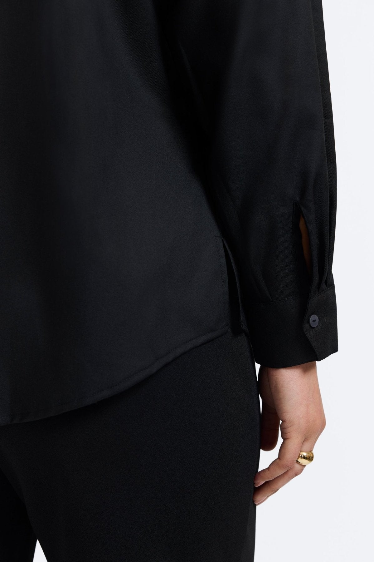 Marlee Plus Green Leopard Trim Long Sleeve Shirt