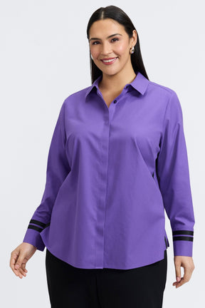 Brooke Plus No Iron Pinpoint Long Sleeve Shirt