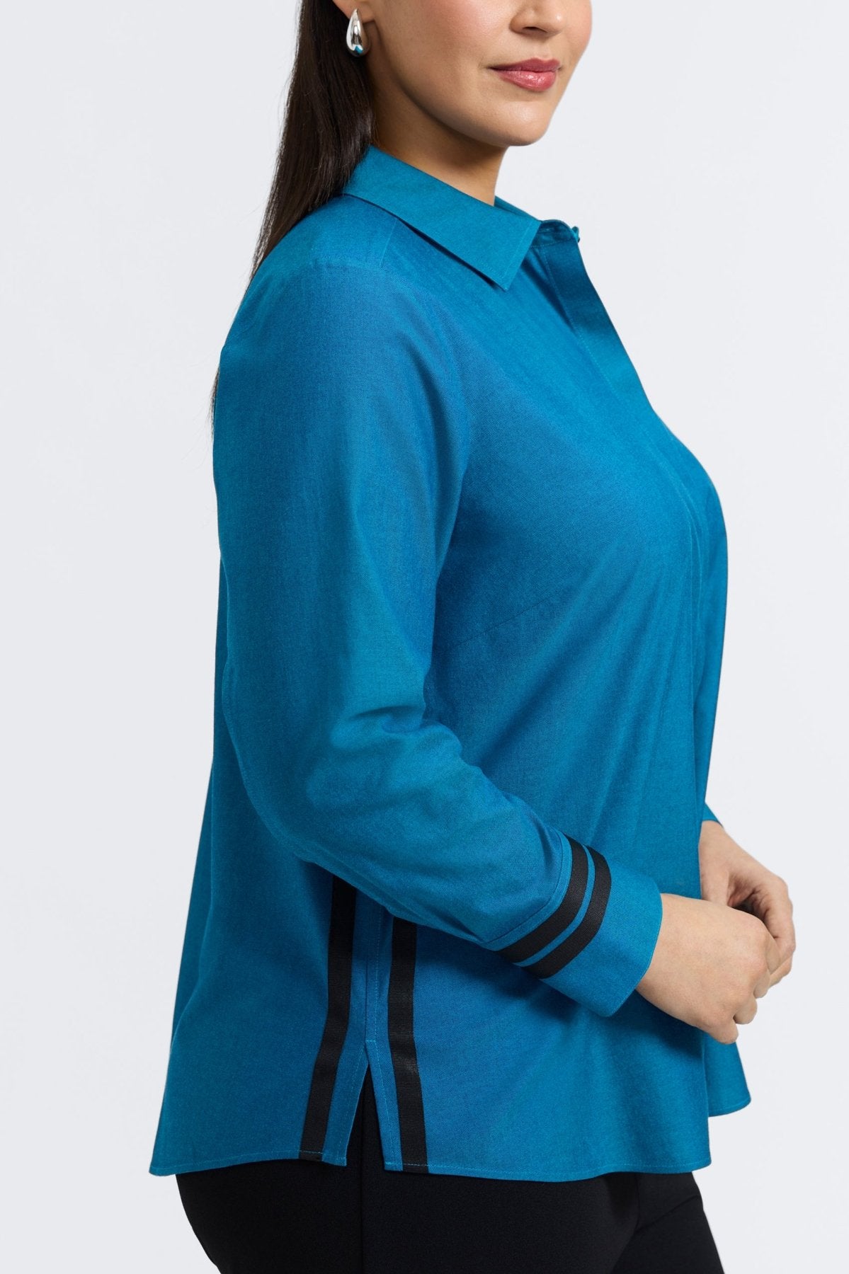 Brooke Plus No Iron Pinpoint Long Sleeve Shirt