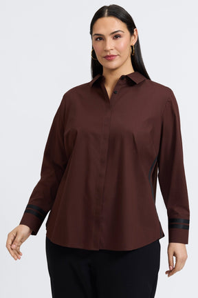 Brooke Plus No Iron Pinpoint Long Sleeve Shirt