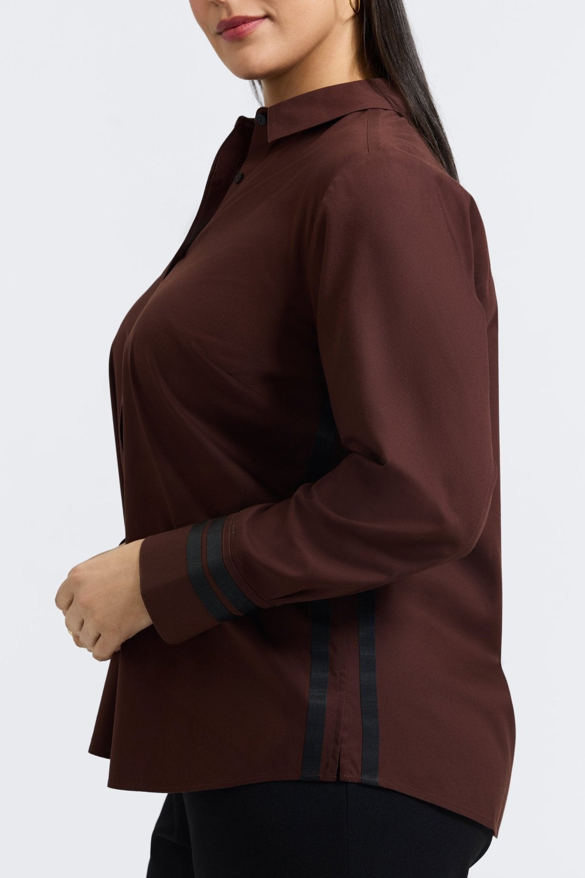 Brooke Plus No Iron Pinpoint Long Sleeve Shirt