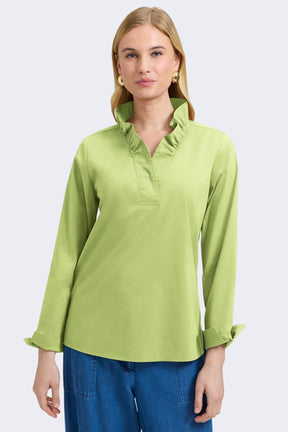 Tammy No Iron Stretch Long Sleeve Popover Shirt