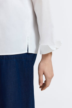 Tammy No Iron Stretch Long Sleeve Popover Shirt