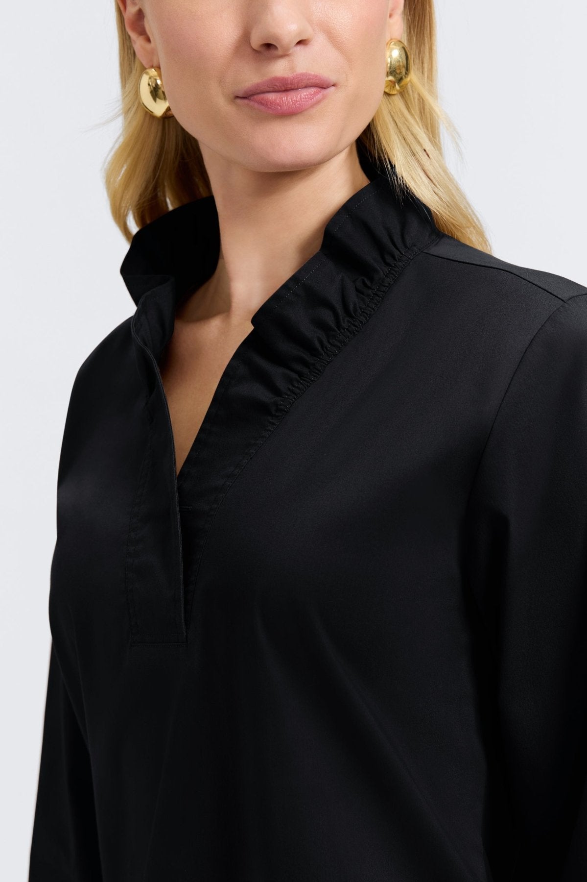 Tammy No Iron Stretch Long Sleeve Popover Shirt