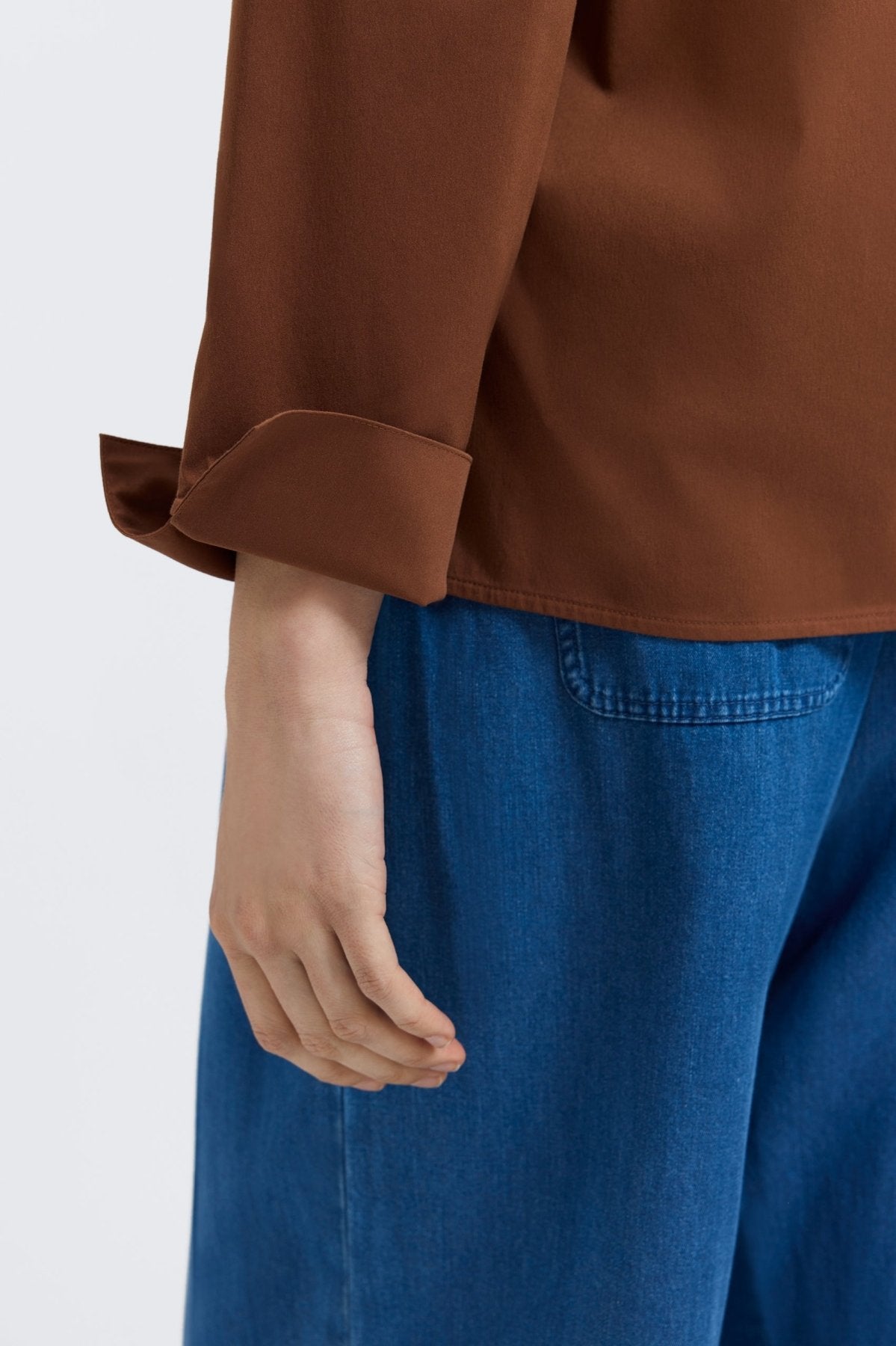 Tammy No Iron Stretch Long Sleeve Popover Shirt