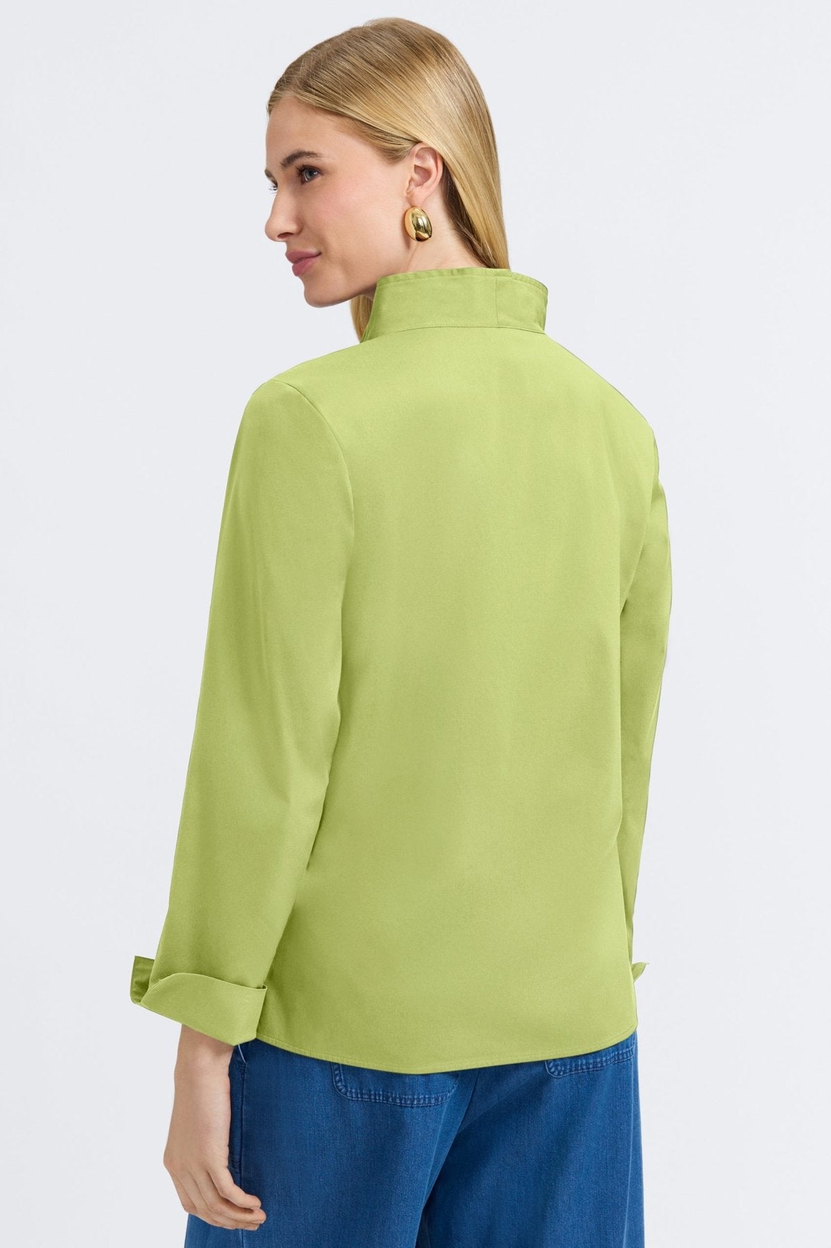 Tammy No Iron Stretch Long Sleeve Popover Shirt