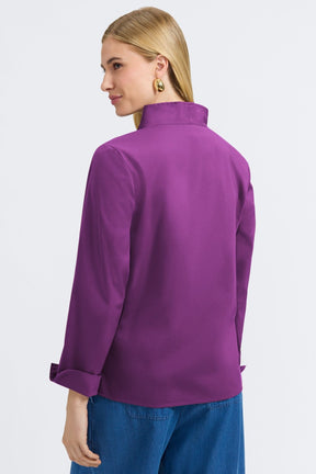 Tammy No Iron Stretch Long Sleeve Popover Shirt