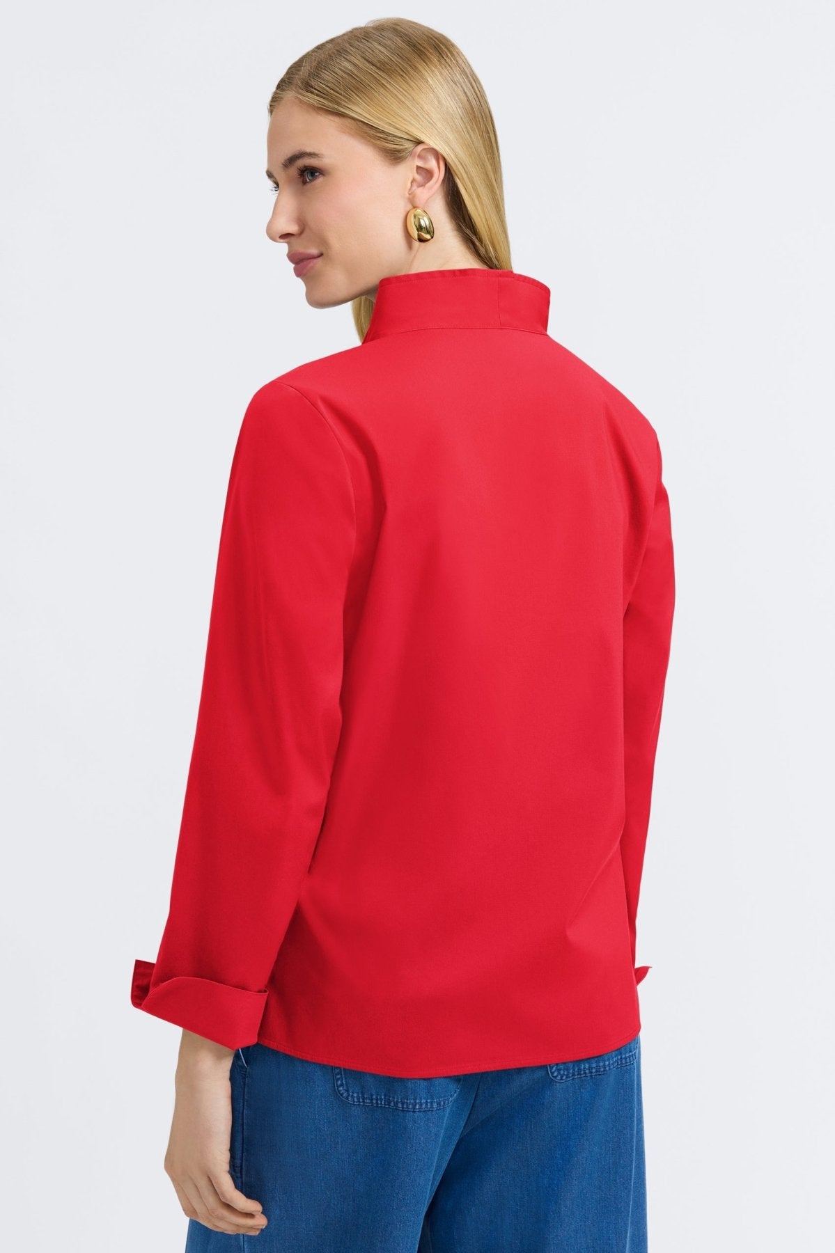 Tammy No Iron Stretch Long Sleeve Popover Shirt
