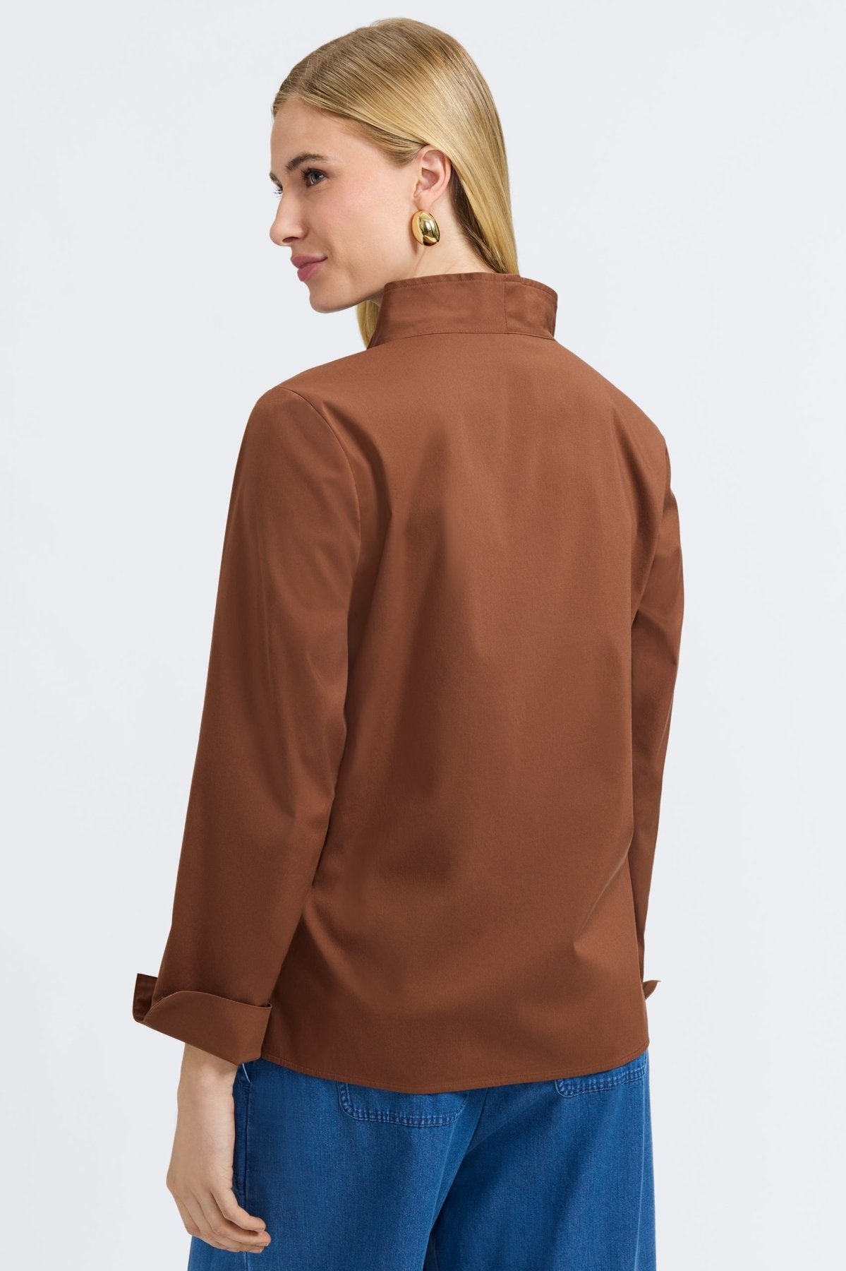 Tammy No Iron Stretch Long Sleeve Popover Shirt