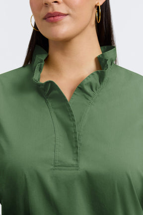 Tammy Plus No Iron Stretch Long Sleeve Popover Shirt