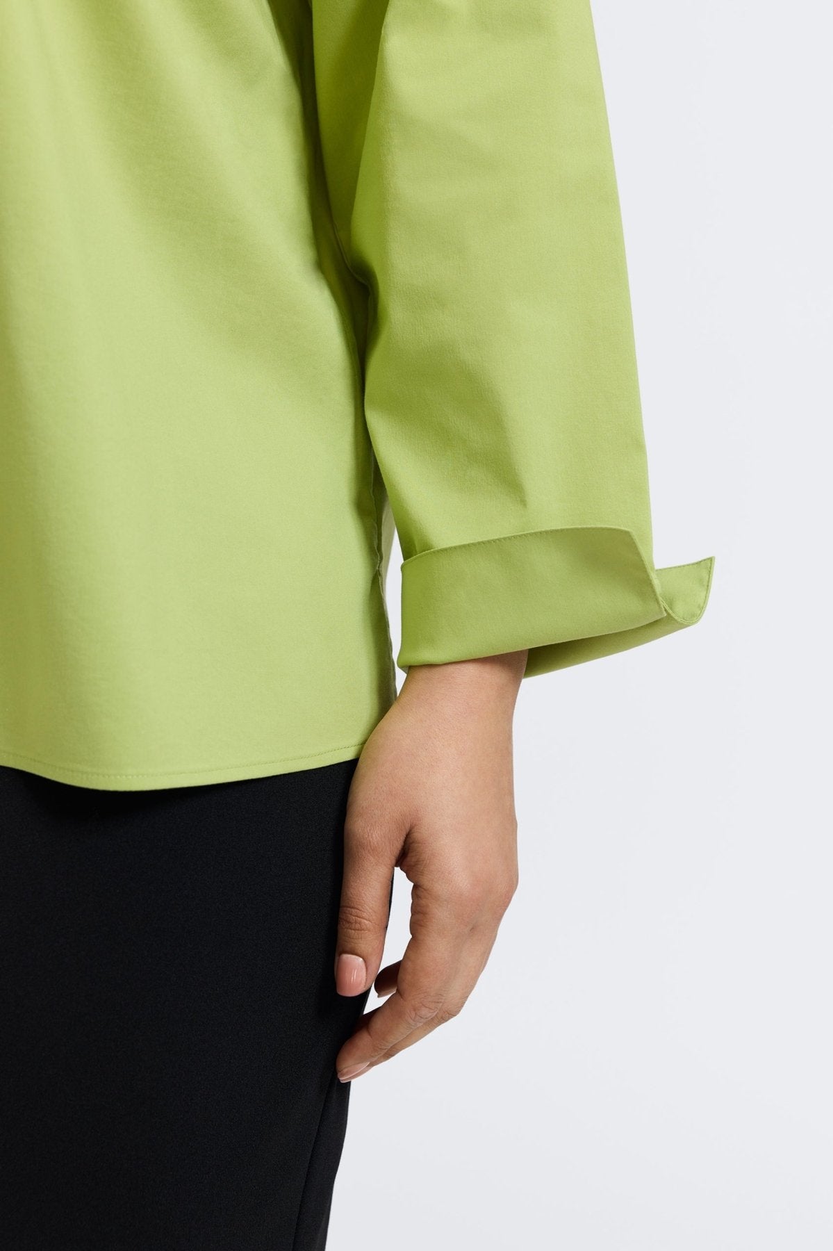 Tammy Plus No Iron Stretch Long Sleeve Popover Shirt