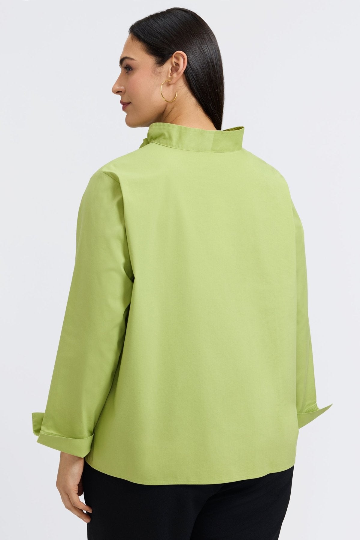 Tammy Plus No Iron Stretch Long Sleeve Popover Shirt