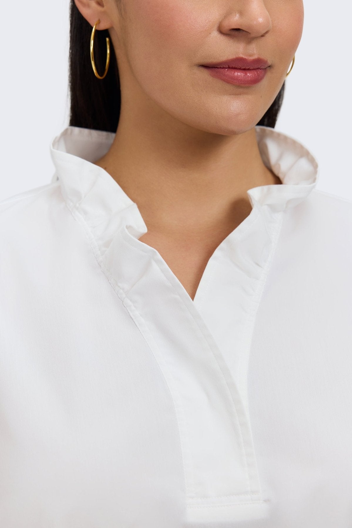Tammy Plus No Iron Stretch Long Sleeve Popover Shirt