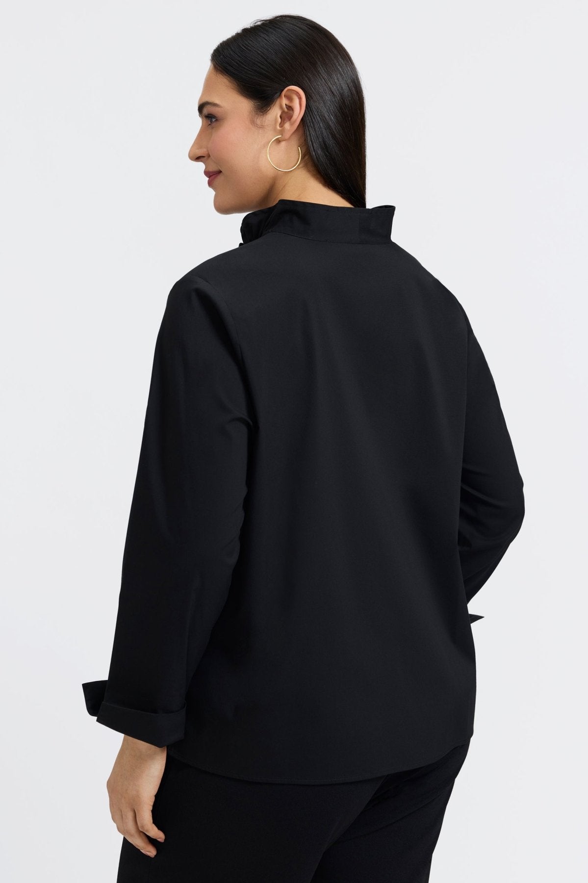 Tammy Plus No Iron Stretch Long Sleeve Popover Shirt