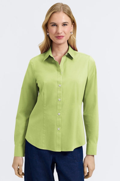 June No Iron Stretch Long Sleeve Shirt – Foxcroft
