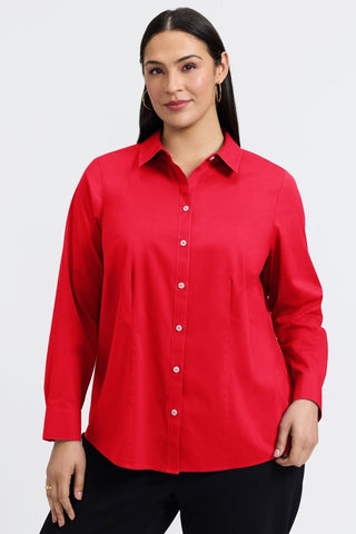June Plus No Iron Stretch Long Sleeve Shirt