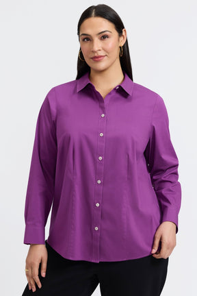 June Plus No Iron Stretch Long Sleeve Shirt