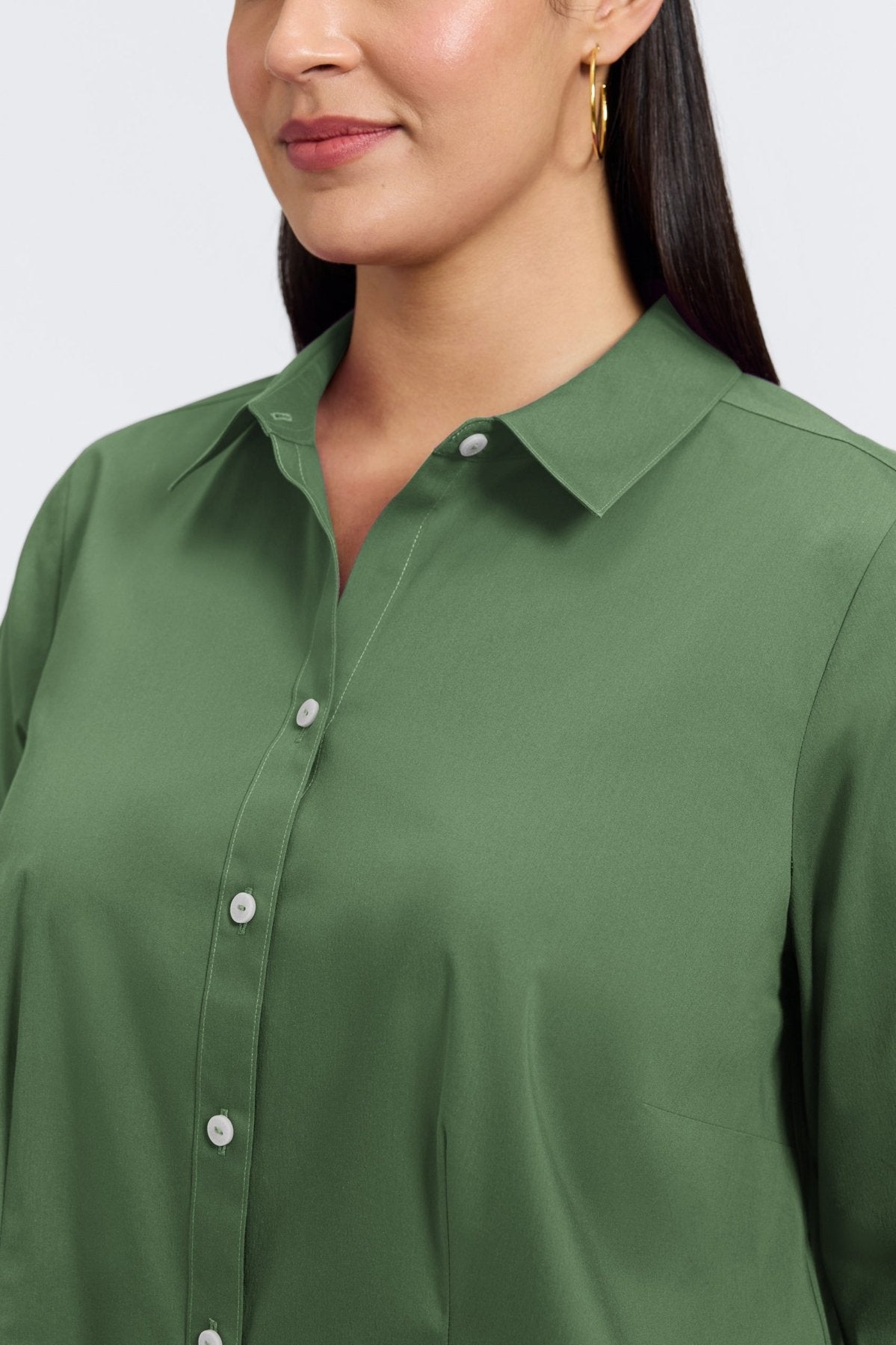June Plus No Iron Stretch Long Sleeve Shirt