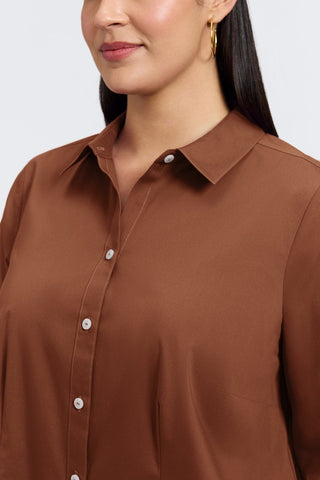 June Plus No Iron Stretch Long Sleeve Shirt