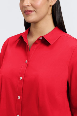June Plus No Iron Stretch Long Sleeve Shirt
