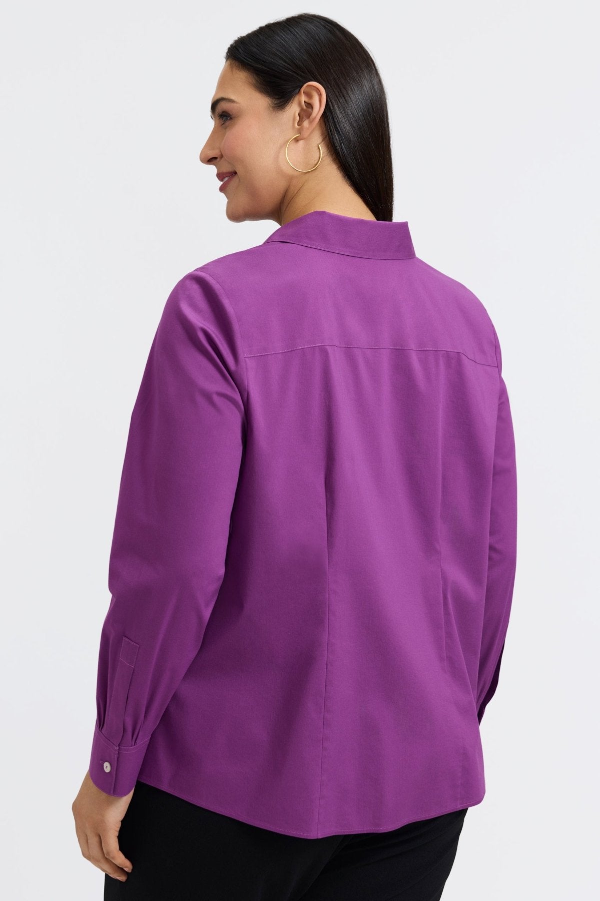 June Plus No Iron Stretch Long Sleeve Shirt