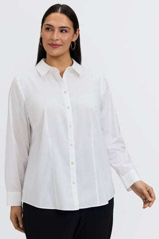 June Plus No Iron Stretch Long Sleeve Shirt