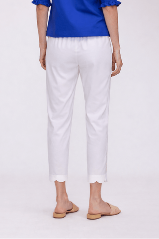  Back view of the satin capris #color_white