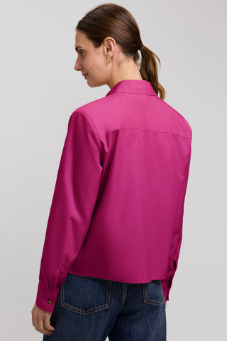 Jodie No Iron Pinpoint Long Sleeve Short Shirt