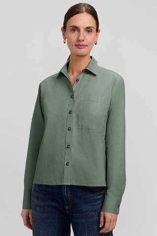 Jodie No Iron Pinpoint Long Sleeve Short Shirt