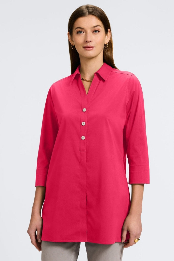 Pamela No Iron Stretch 3/4 Sleeve Tunic