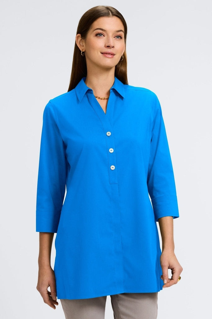 Pamela No Iron Stretch 3/4 Sleeve Tunic