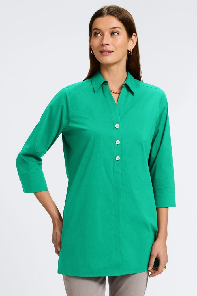 Pamela No Iron Stretch 3/4 Sleeve Tunic