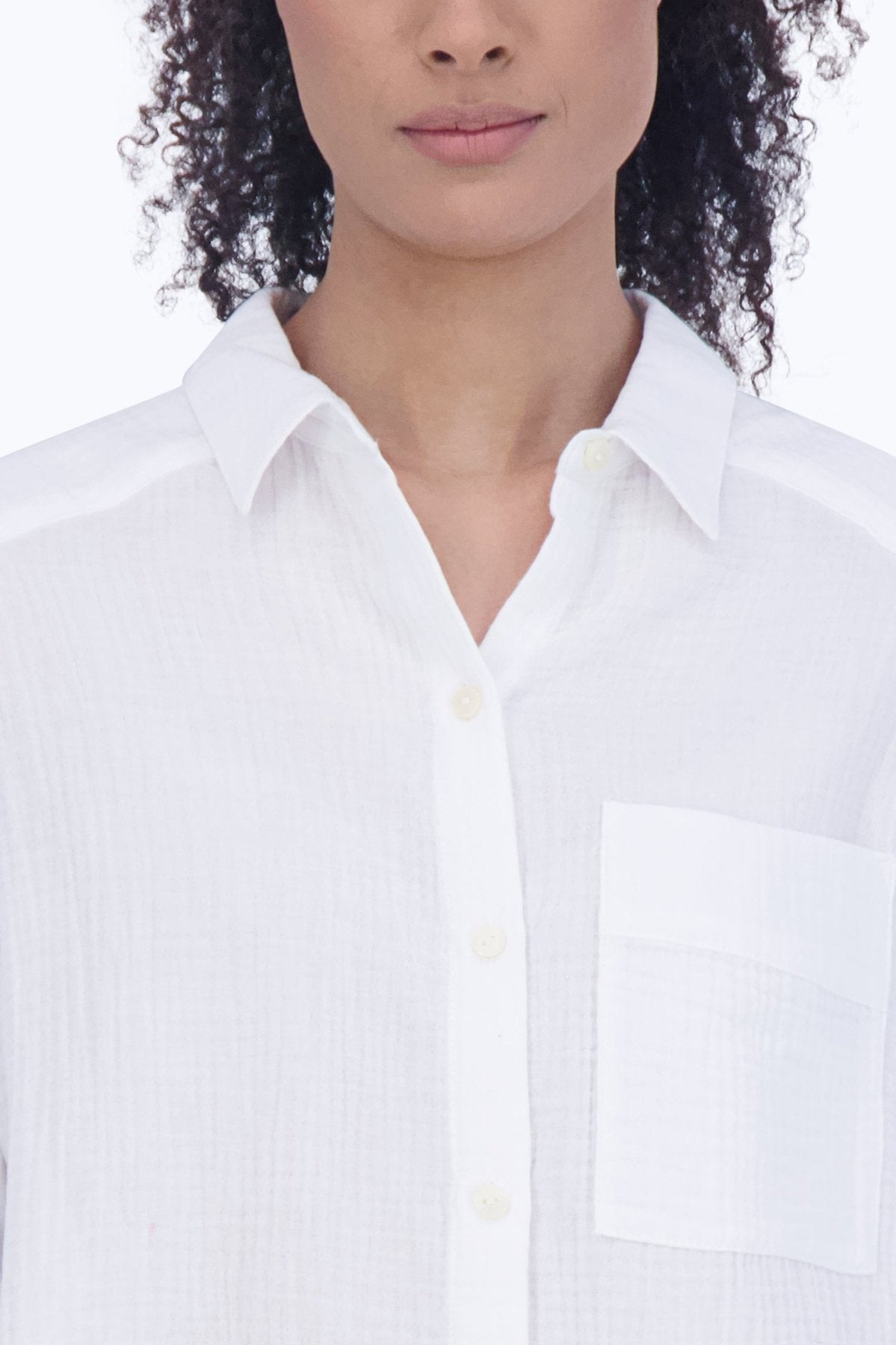 Joanna Cotton Gauze 3/4 Sleeve Tunic