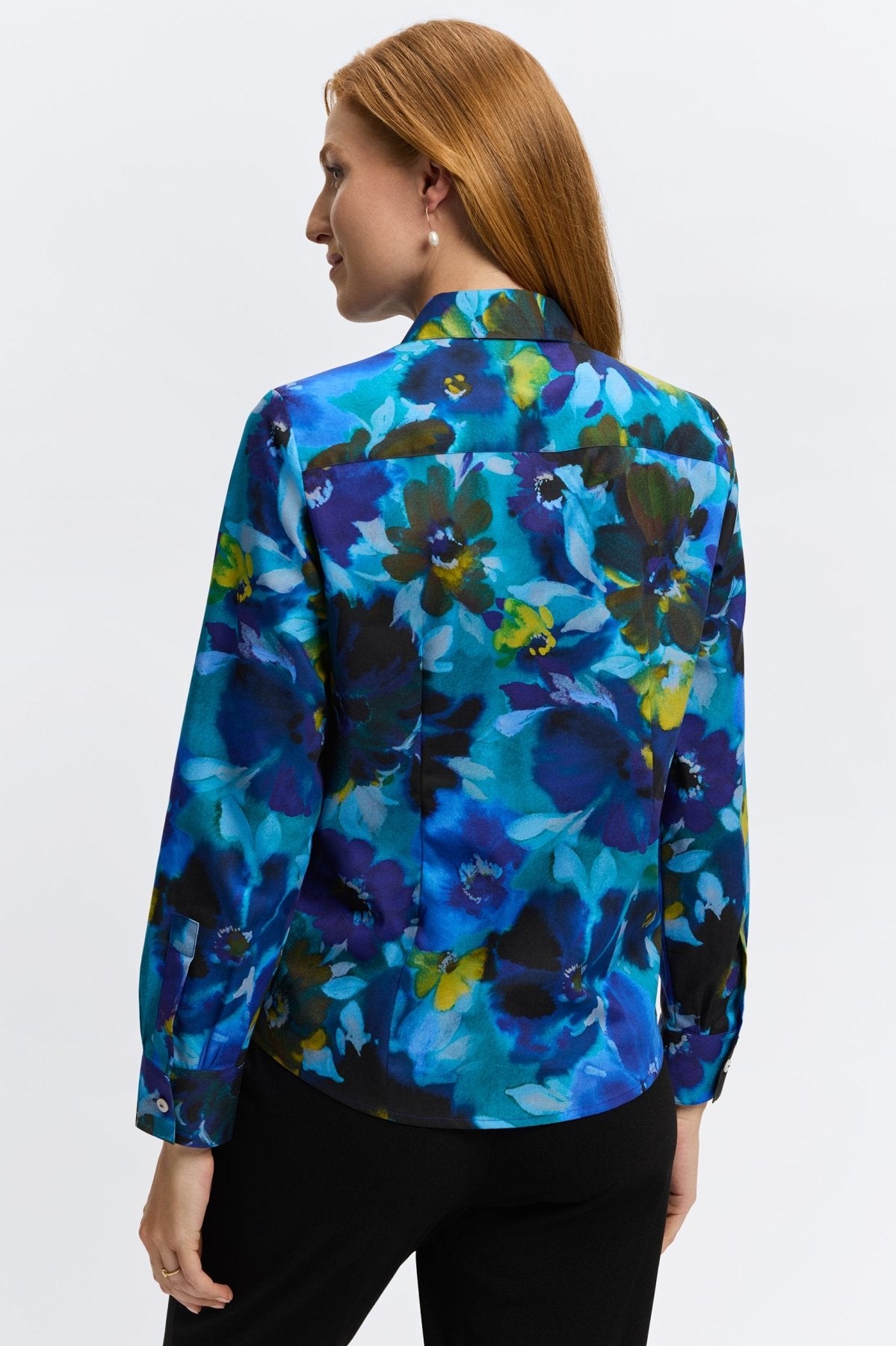 June Painterly Floral Long Sleeve Shirt