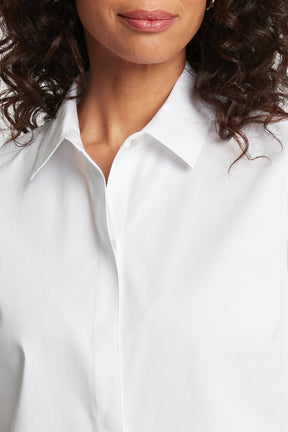 Luna No Iron Stretch Matte Sateen 3/4 Sleeve Shirt
