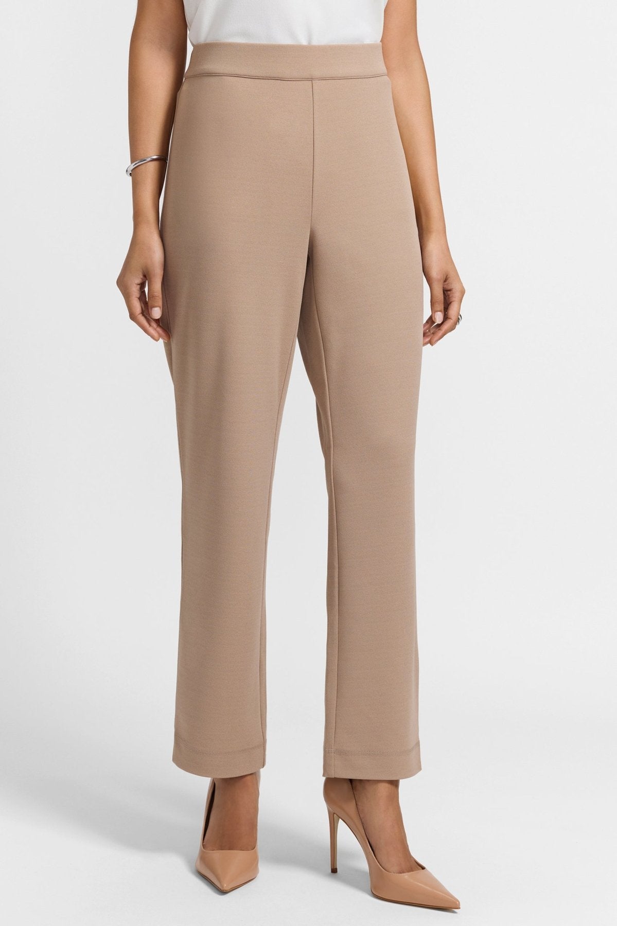 Louisa Knit Crepe Ankle Pants