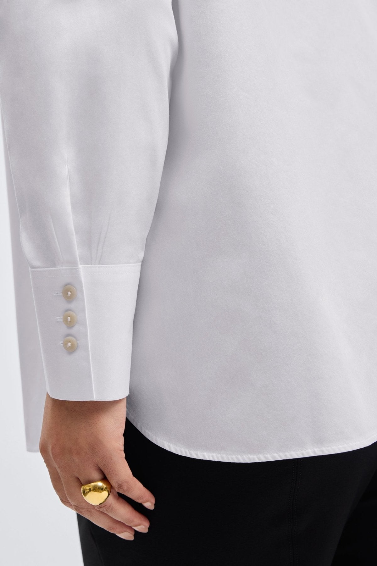 Kris Plus No Iron Pinpoint Tuxedo Bib Long Sleeve Tunic