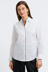 Marlee Playful Animal Trim Long Sleeve Shirt