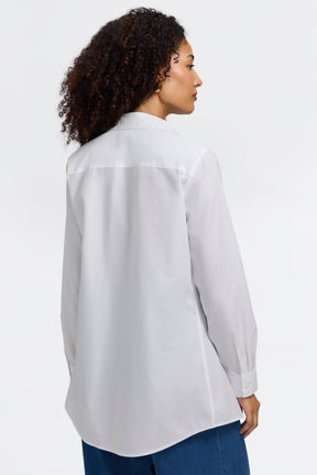 Cici No Iron Pinpoint Long Sleeve Tunic