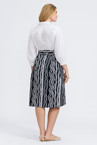 Esther Plus Braided Belts 3/4 Sleeve Dress