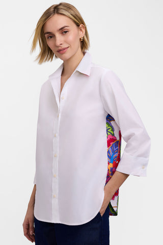 Meghan Paradise Blooms 3/4 Sleeve Shirt