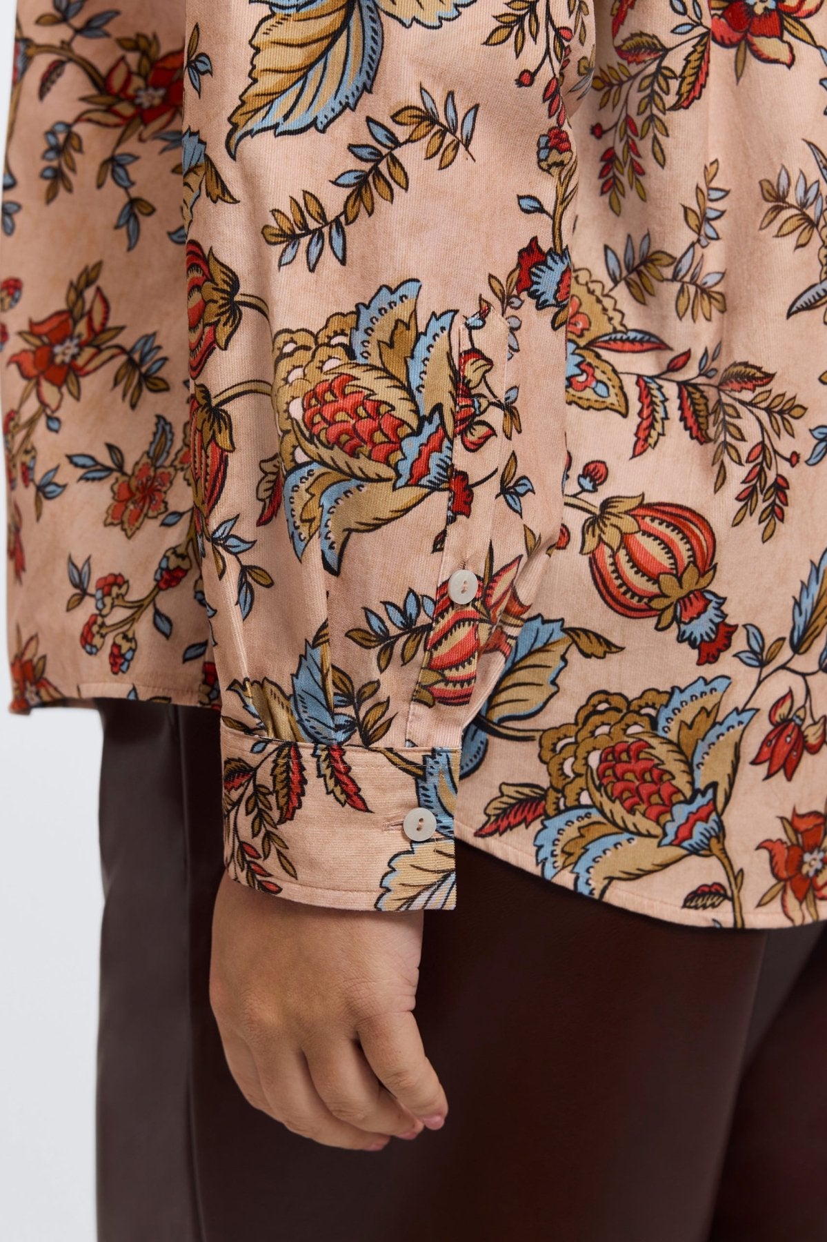 Hampton Plus Autumn Jacobean Corduroy Long Sleeve Shirt