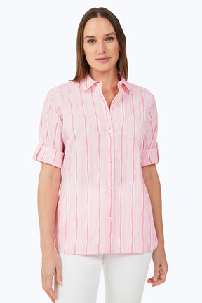 Tamara Serene Stripe Crinkle Shirt