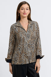 Agnes Playful Animal Long Sleeve Popover Shirt